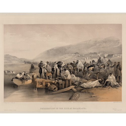 Embarkation Of The Sick At Balaklava, 1855