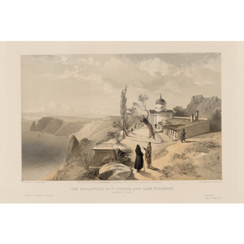 The Monastery Of St. George And Cape Fiolente - Looking West, 1855