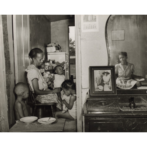 Mrs. Ella Watson, A Government Charwoman, With Three Grandchildren And Her Adopted Daughter, 1942