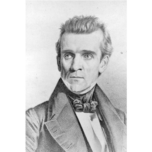 James K. Polk, Head-And-Shoulders Portrait, circa 1860