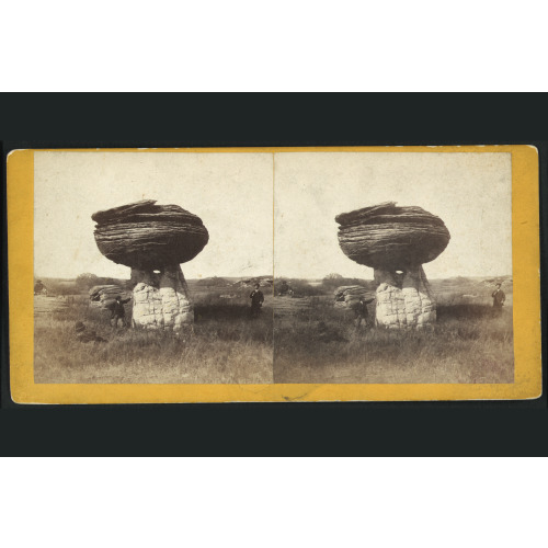 Mushroom Rock On Alum Creek, Kansas, 7 Miles East Of Fort Harker & 496 Miles West Of St. Louis...