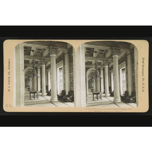 The Marble Room, United States Capitol, Washington, D.C., 1902