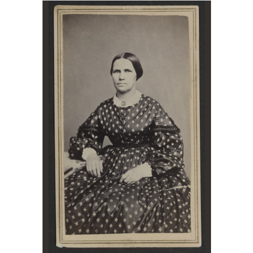 Unidentified Woman, Possibly A Nurse, During Civil War, circa 1860