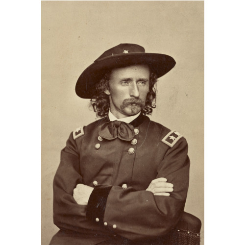 Major General George Armstrong Custer Of 2nd Regular Army Cavalry Regiment, 5th Regular Army...