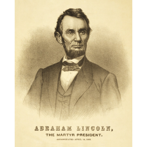 Abraham Lincoln, The Martyr President, circa 1865