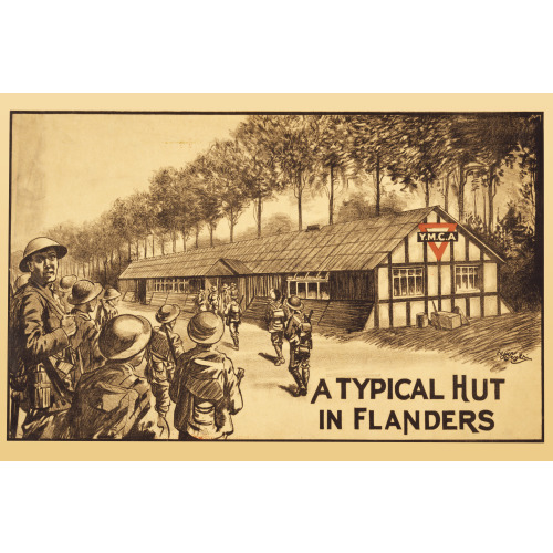 A Typical Hut In Flanders, YMCA, 1915