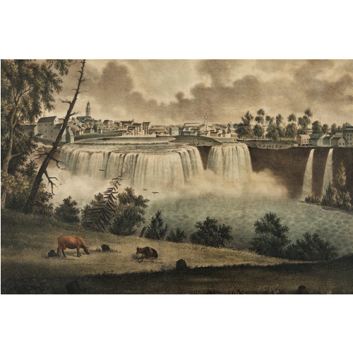 The Upper Falls Of The Genesee At Rochester, New York, From The East, 1836