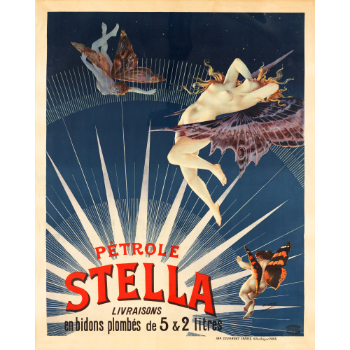 Petrole Stella, Livraisons En Bidons Plombes De 5 & 2 Litres, 1897