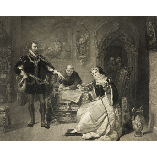 The Signing Of The Death Warrant Of Lady Jane Grey, 1848