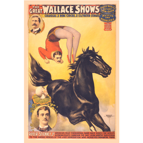 The Great Wallace Shows: Colossal 3 Ring Circus, 2 Elevated Stages, 1898