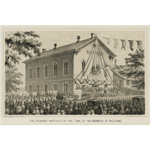 Peabody Institute At The Time Of The Address Of Welcome, 1856