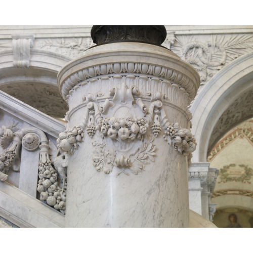 Great Hall. Stair Newel Post. Library Of Congress Thomas Jefferson Building, Washington, D.C., 2007