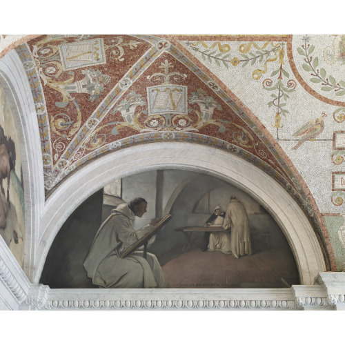 East Corridor, Great Hall. Manuscript Book Mural In Evolution Of The Book Series, John W...