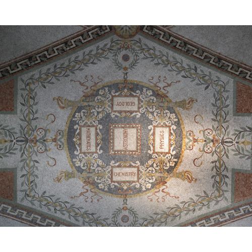 North Corridor, Great Hall. Astronomy Mosaic Surrounded By Mathematics, Geology, Physics, And...