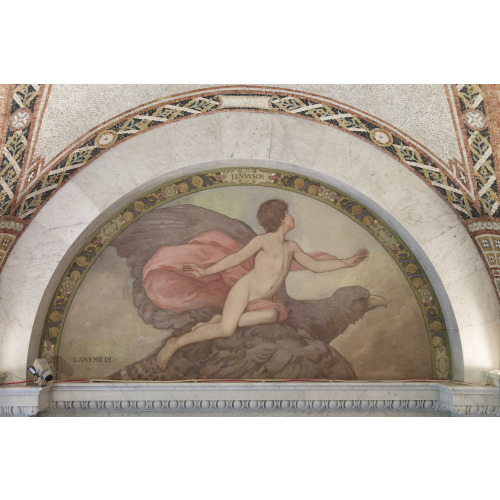 South Corridor, Great Hall. Ganymede Mural Of The Lyric Poetry Series By Henry O. Walker...