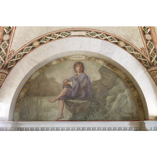 South Corridor, Great Hall. Boy At Winander Mural Of The Lyric Poetry Series By Henry O. Walker...