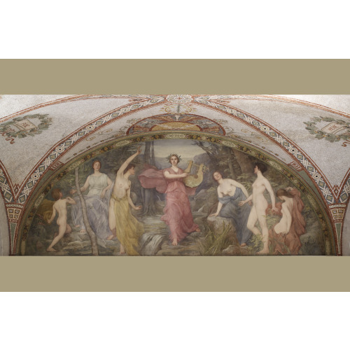 South Corridor, Great Hall. Lyric Poetry Mural By Henry O. Walker. Library Of Congress Thomas...