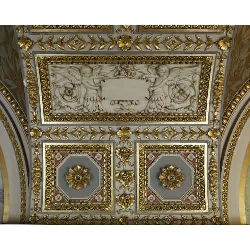 South Corridor, First Floor. Detail Of Plasterwork. Library Of Congress Thomas Jefferson...