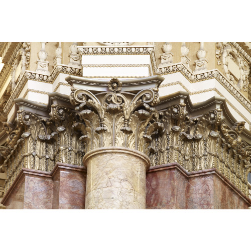 Main Reading Room. Detail Of Capitals Of Engaged Columns. Library Of Congress Thomas Jefferson...