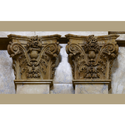 Main Reading Room. Detail Of Paired Column Capitals. Library Of Congress Thomas Jefferson...