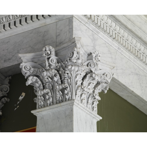 Second Floor Corridor. Printers' Marks+columns. Detail Of Column Capital. Library Of Congress...