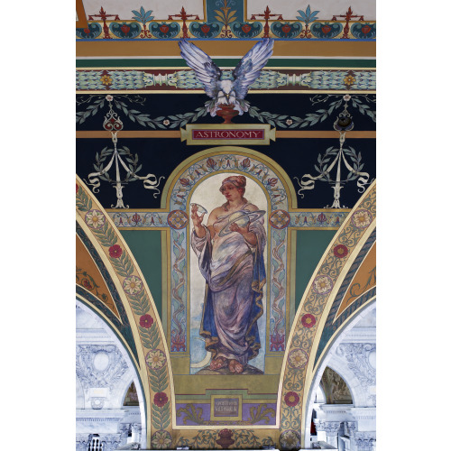 Library of Congress, Mural Of Astronomy By Walter Shirlaw.