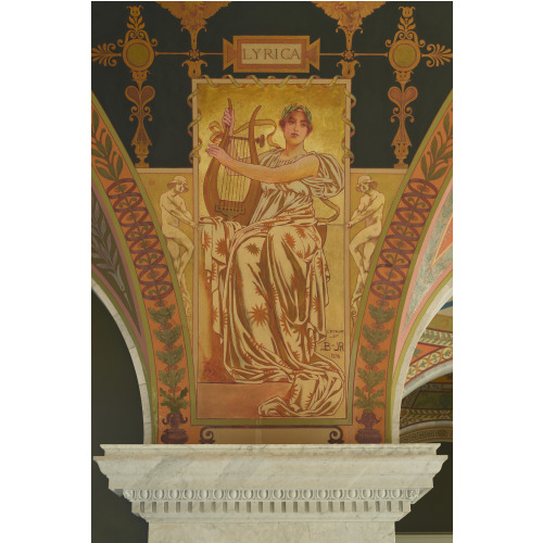 Library of Congress, Mural Depicting Lyric Poetry (Lyrica)