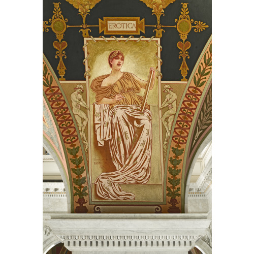 Library of Congress, Mural Depicting Love Poetry (Erotica)