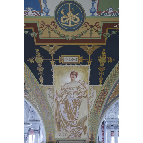 Library of Congress, Mural Depicting Romance In The Literature Series