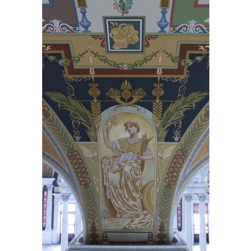 Library of Congress, Mural Depicting Tradition In The Literature Series