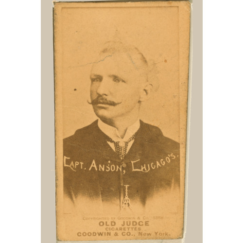 Capt. Anson, Chicago White Stockings, Baseball Card Portrait, 1887
