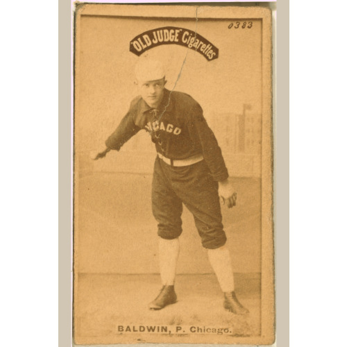 Mark Baldwin, Chicago White Stockings, Baseball Card 1, 1887