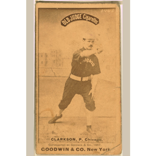 John Clarkson, Chicago White Stockings, Baseball Card Portrait 2, 1887