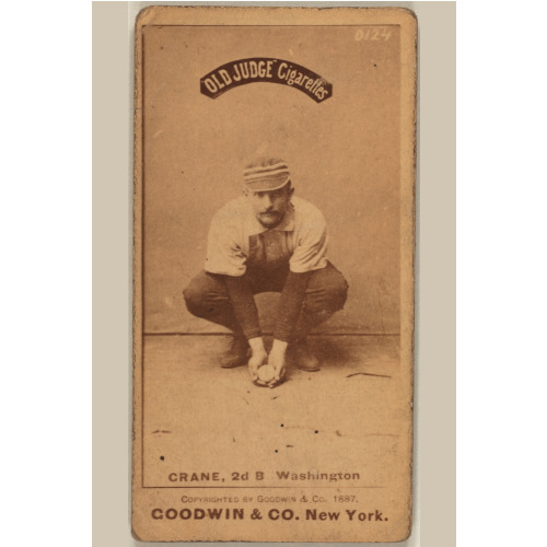 Sam Crane, Washington Statesmen, Baseball Card Portrait 2, 1887