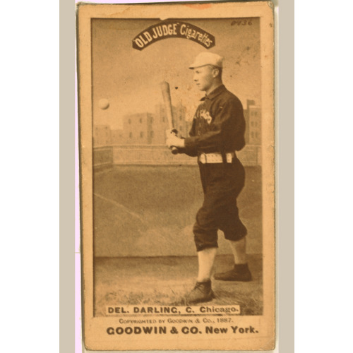 Dell Darling, Chicago White Stockings, Baseball Card 2, 1887