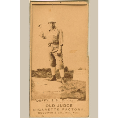 Hugh Duffy, Chicago White Stockings, Baseball Card Portrait, 1887