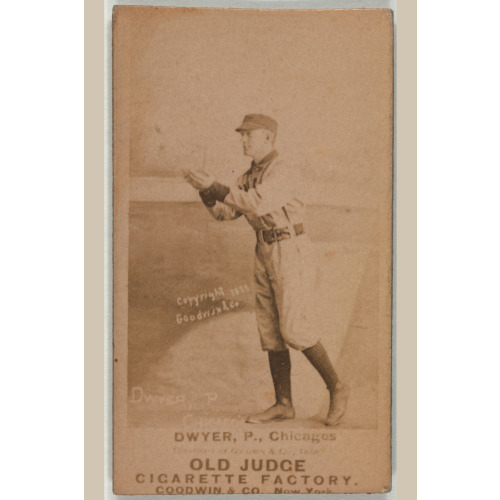 Frank Dwyer, Chicago White Stockings, Baseball Card 1, 1887