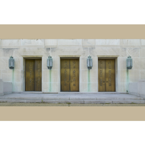 Exterior View. Doors, East Entrance. Sculpted Bronze Figures By Lee Lawrie. Library Of Congress...