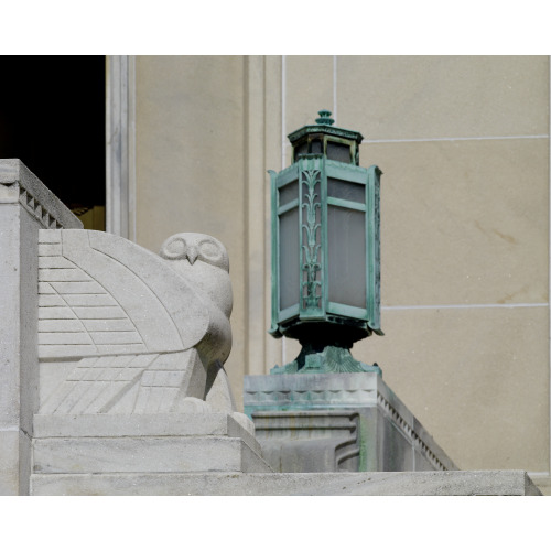 Exterior View. South Entrance (Independence Avenue), Sculpted Stairway With Stylized Owl And...