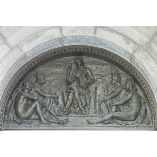 Exterior View. Bronze Tympanum, By Olin L. Warner, Representing Tradition Above Main Entrance...