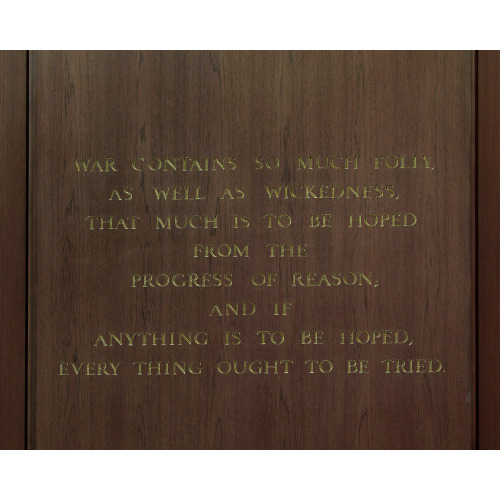 Memorial Hall. Quotation From James Madison, Beginning War Contains So Much Folly Library Of...