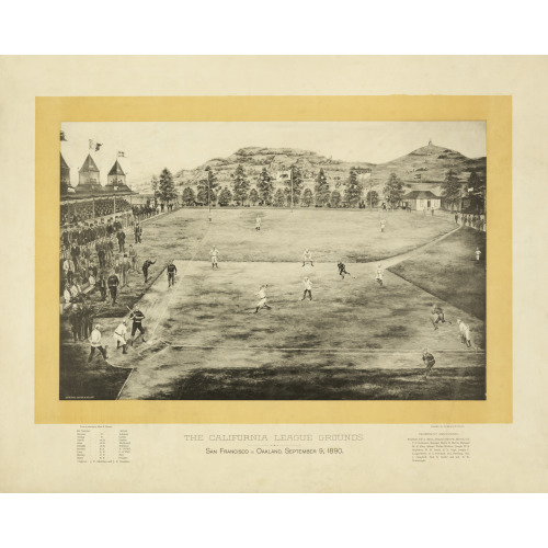 California League Grounds, San Francisco vs. Oakland, 1890