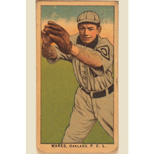 Wares, Oakland Team, Baseball Card Portrait, 1910