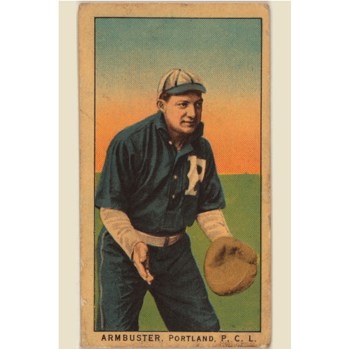 Armbruster, Portland Team, Baseball Card Portrait, 1910