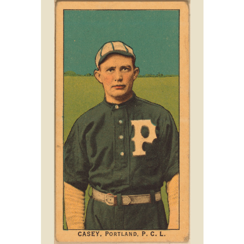 Casey, Portland Team, Baseball Card Portrait, 1910