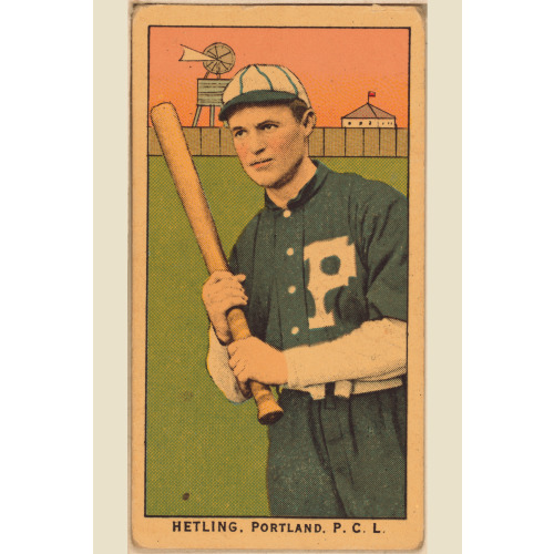 Hetling, Portland Team, Baseball Card Portrait, 1910