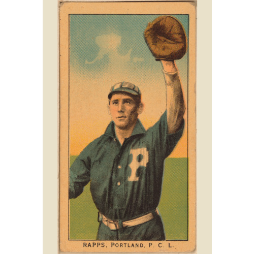 Rapps, Portland Team, Baseball Card Portrait, 1910
