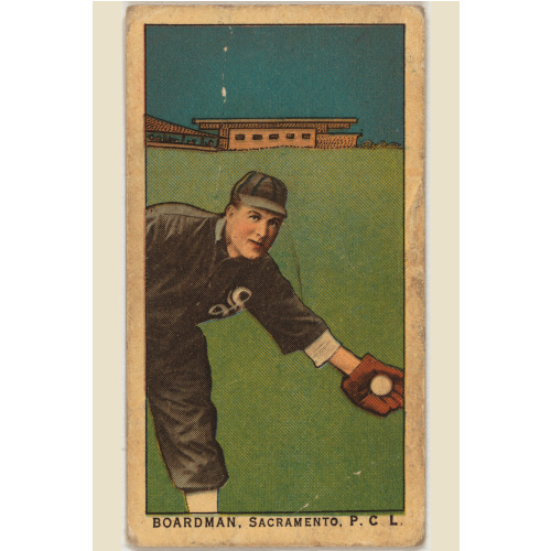 Boardman, Sacramento Team, Baseball Card Portrait, 1910