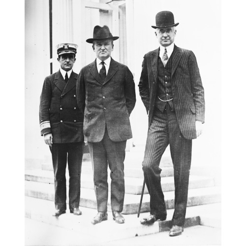 Dr. Grayson, Mr. Tumulty And Barney Baraugh, circa 1913-1920
