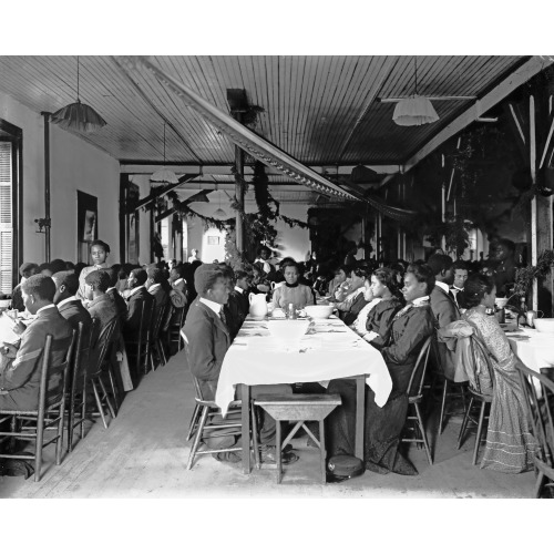 Interior View Of Dining Hall, Tuskegee Institute, 1902